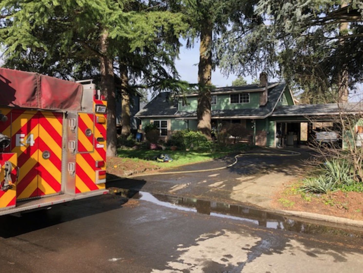 Vancouver firefighters rescue dog from burning home